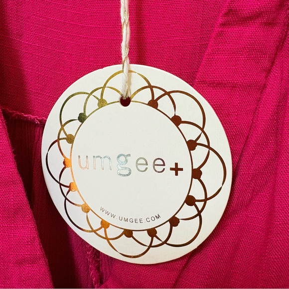 Umgee Hot Pink Frayed Hem Mini Dress XL NWT - Picture 6 of 6